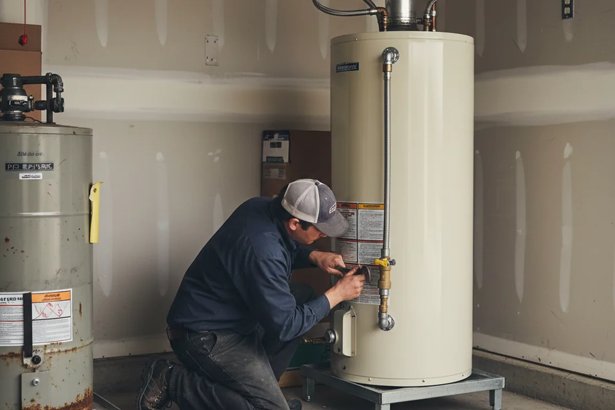 Water heater and shutoff valve replacement in Saint Paul Park